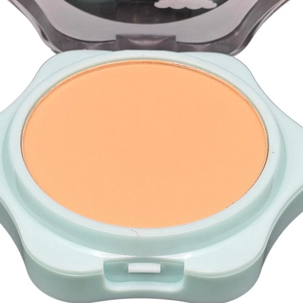 Natural Press Face Powder Compact Libra Zodiac Peach 10g